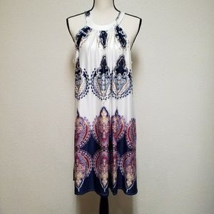 Leo Rosi Darci Halter Dress Navy Size XL